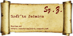 Szüts Zelmira névjegykártya